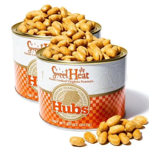 Vista 9 de Hubs Virginia Cacahuetes Salados 2 packs de 40 oz latas.