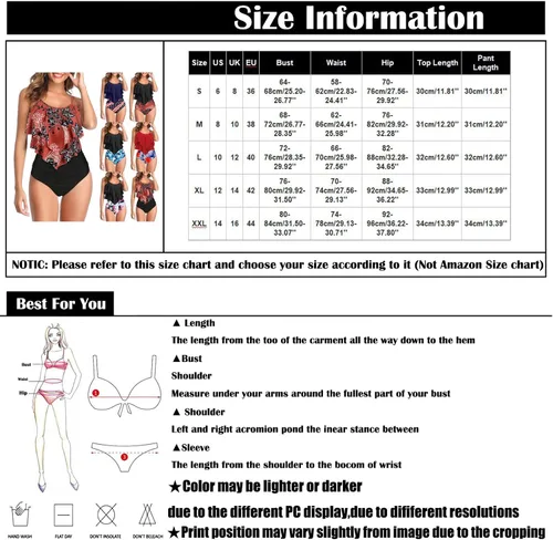 Vista 4 de Top tankini con volantes para mujer con pantalones cortos deportivos para niño, trajes de baño con capas fluidas, trajes de baño escalonados