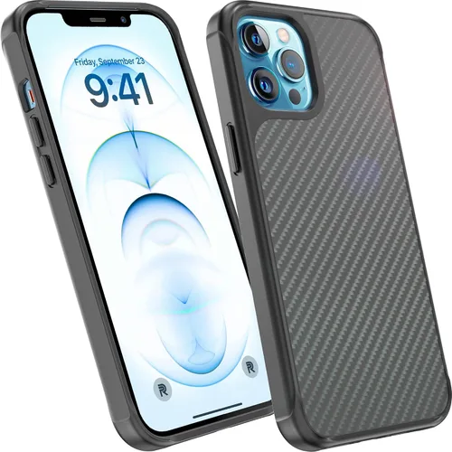 Vista 8 de REBEL Funda transparente para iPhone 12 Mini [Crystal Series Gen-2] sin amarillamiento, doble arañazos, protección a prueba de golpes, agarre