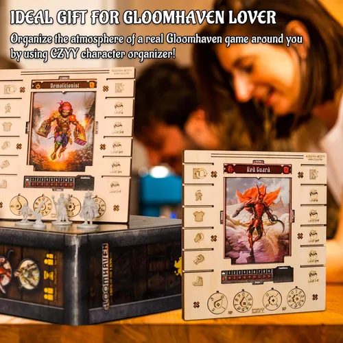 Vista 7 de CZYY Character Dashboard Set, 2 Birch Wood Player Boards with HP XP Dials