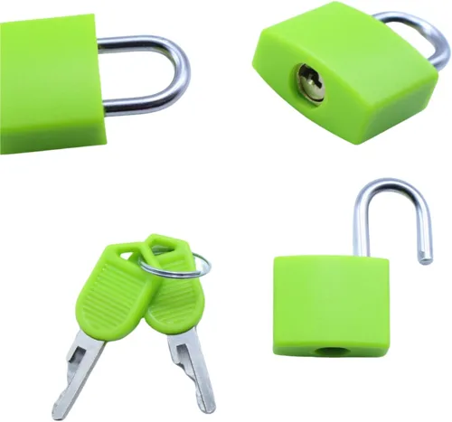 Vista 5 de Cerraduras pequeñas para maleta con llaves, 12 cerraduras pequeñas para equipaje, candados pequeños para casillero, mini cerradura para casillero