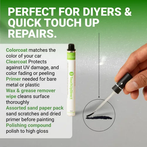 Vista 47 de TouchUpDirect 300 Alpine White III - Aerosol de pintura de retoque compatible con BMW Exact Match - Kit esencial