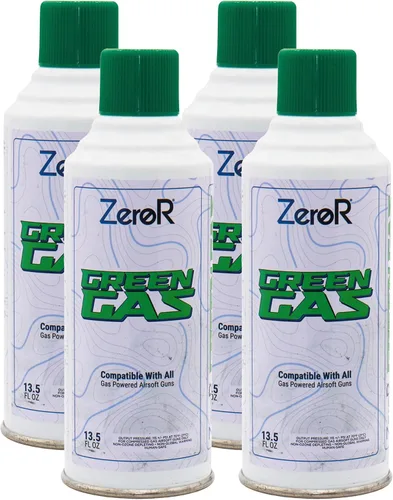Vista 10 de ZeroR® Green Gas Fuel for Airsoft Pistols 13.5 fl oz Each (11.8 oz by Total Weight)