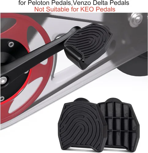 Vista 7 de Ride with Sneakers - Pedal Converters Compatible with Peloton Bike&Bike+,Replacement Bike Pedals for Regular Shoe,Flat Platform Clipless Pedal