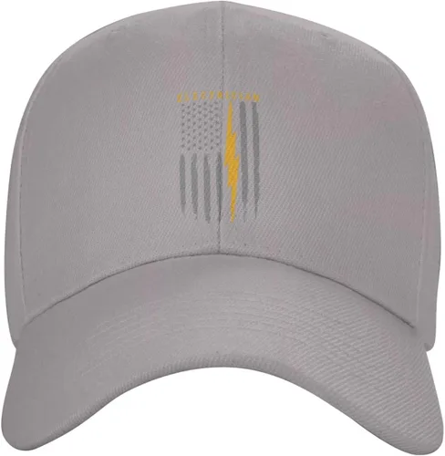 Vista 11 de Gorra de béisbol de electricista estadounidense con bandera de Estados Unidos
