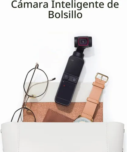 Vista 3 de DJI Pocket 2 Creator Combo - Estabilizador de cardán de mano de 3 ejes con cámara 4K, video Ultra HD, foto de alta resolución de 64 MP píxeles, CMOS