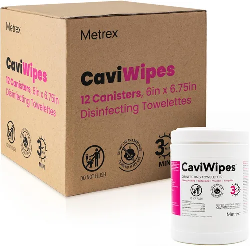 Vista 8 de Metrex CaviWipes - Toallitas desinfectantes para toallas, 160 unidades, color blanco