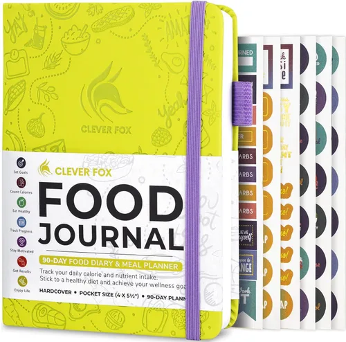 Vista 27 de Clever Fox Diario de Comida de Bolsillo - Diario de Comidas Diario, Planificador de Comidas para Llevar un Control de Calorías y Nutrientes