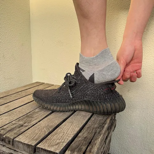 Vista 4 de SERISIMPLE Calcetines de bambú de viscosa de algodón de corte bajo, amortiguador atlético, absorción de compresión, correr, hombres y mujeres, 3