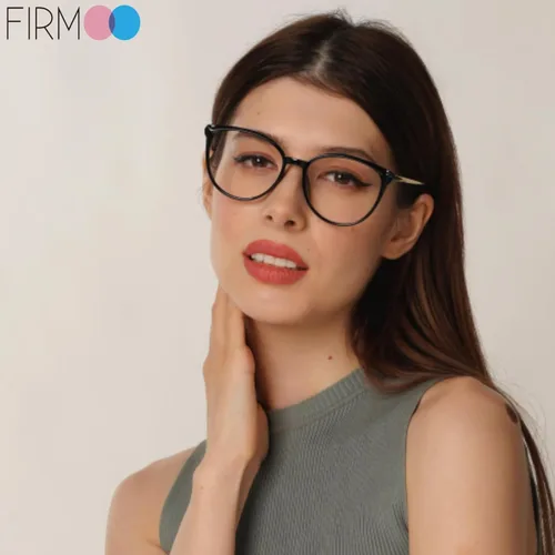 Vista 3 de Firmoo Oversize Blue Light Blocking Glasses for Women/Men, Anti Glare Anti Eyestrain, Chic Round Computer Glasses Unisex