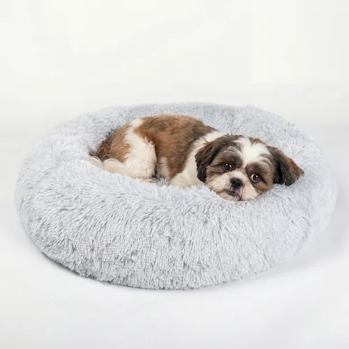 Vista 51 de Cama para perros pequeños, cama calmante para perros pequeños, antiansiedad, cama para cachorros, lavable a máquina, esponjosa, de lujo Verde militar