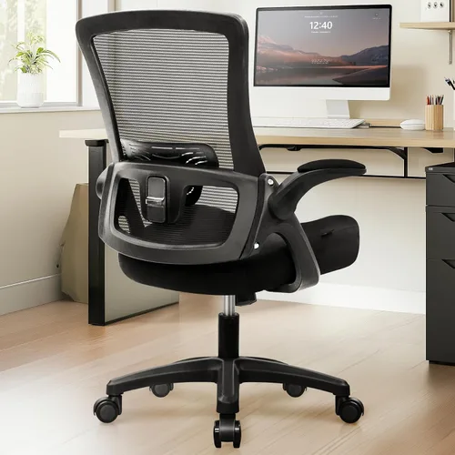 Vista 13 de NEO CHAIR Silla de escritorio para oficina y computadora de respaldo alto de malla, asiento para juegos ergonómico ajustable, cómodo