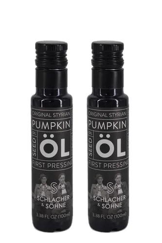 Vista 16 de Schlacher & Söhne Aceite de semilla de calabaza de estirio: 100% puro, prensado en frío, sin OMG, sin gluten, vegano, puede ayudar en el crecimiento