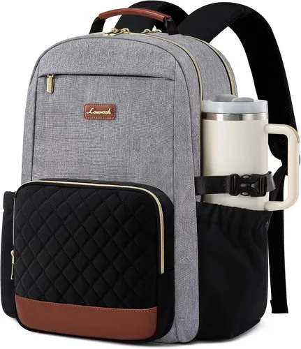 Vista 28 de LOVEVOOK Mochila para laptop para mujer, 15,6 pulg.