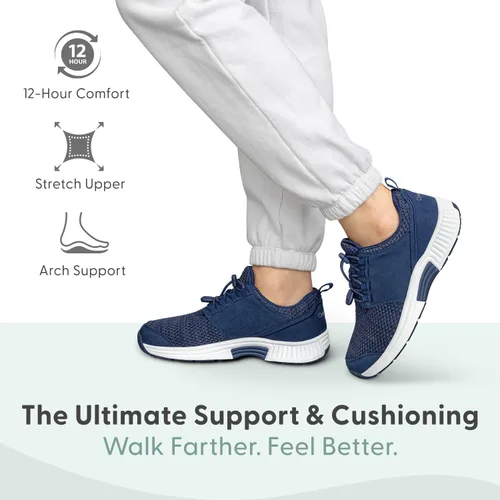 Vista 2 de Orthofeet Zapatillas ortopédicas de punto Francis sin ataduras para mujer