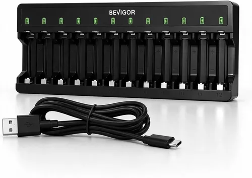 Vista 8 de BEVIGOR - Batería recargable NiMH AA AAA con cargador 8AA y 8AAA