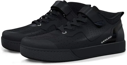 Vista 9 de SANDUGO Tenis de ciclismo MTB SPD para hombre, adecuados para ciclismo de montaña, DH Enduro, compatible con todos los pedales de 2 pernos