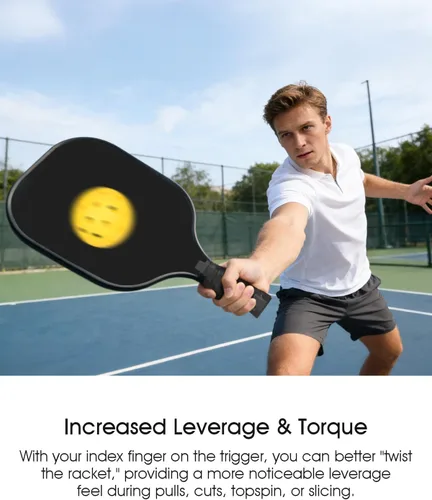 Vista 3 de JISHAHS Inserto de agarre para mango de paleta de pickleball, reposapiés ergonómico para un mejor control y agarre consistente, se adapta a