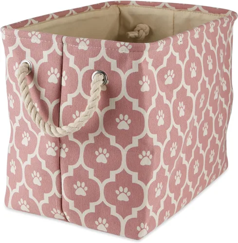 Vista 11 de Bone Dry Pet Storage Collection Lattice Estampado de Patas, Negro, Rectángulo Pequeño