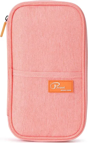 Vista 32 de VanFn Cartera RFID para pasaporte de viaje, soporte para pasaporte familiar, organizador de documentos de viaje serie P.Travel (nailon, gris)