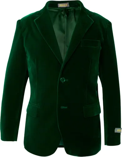 Vista 9 de Spring Notion Blazer de terciopelo para niños grandes Negro