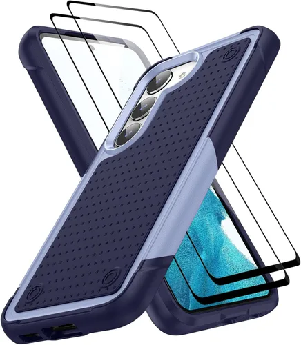 Vista 93 de Jeylly Funda para Samsung Galaxy S10 Plus S10+, ajuste delgado, doble capa, resistente, absorción de golpes, TPU con carcasa trasera de Negro