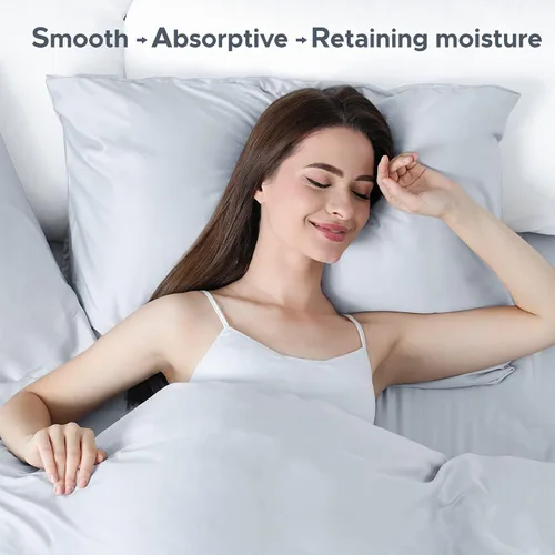 Vista 5 de [Usado] Funda de almohada de seda de morera 100 % pura para cabello y piel, resistente a los alérgenos, doble cara, fundas de almohada de seda