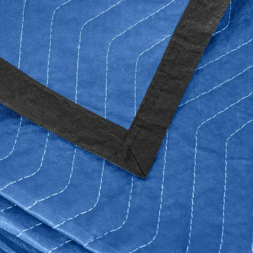 Vista 8 de Paquete de 12 mantas para mudanzas, almohadillas de mudanza de muebles extragrandes de 80 x 72 pulgadas, mantas de embalaje reutilizables