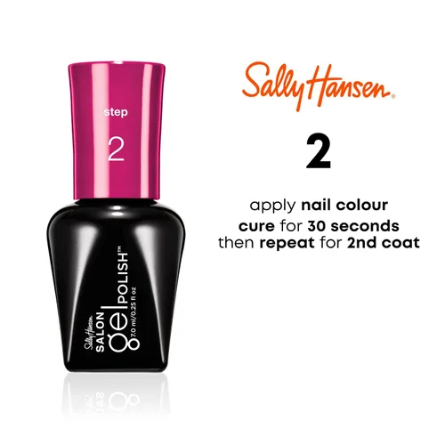 Vista 5 de Sally Hansen Salon Pro Gel - Esmalte de uñas en gel laca, Sheer Ecstasy, 0.24 onzas líquidas