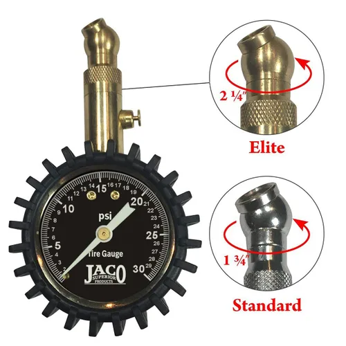 Vista 6 de Medidor de presión de neumáticos JACO Elite de baja presión - 30 PSI