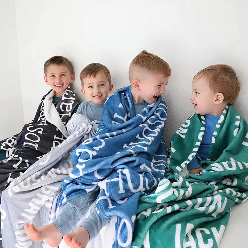 Vista 5 de Manta de bebé personalizada con nombre, regalo personalizado para bebés, regalo para bebés, niños para cumpleaños, madre primeriza, regalo