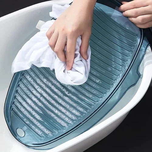 Vista 2 de 1pc Mini Washboard Underwear Washing Machine Wash Board Small Lavadora Portátil Small Washer Machine Small Washing Machine Portable Plastic Thicken