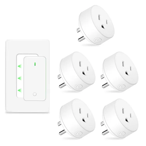 Vista 37 de NineLeaf - Enchufe de salida de control remoto, interruptor de luz de encendido y apagado inalámbrico desmontable 500FT Light Plug Decorator