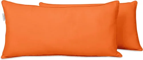 Vista 90 de Funda de almohada lumbar de tela de poliéster para interiores y exteriores, impermeable, rectangular, para todo tipo de clima, para muebles
