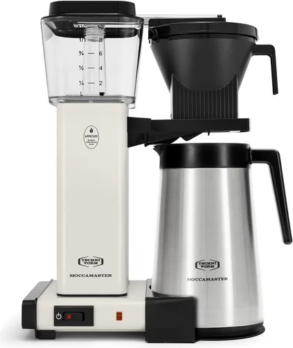Vista 5 de Moccamaster KBGT Cafetera de color plateado pulido, con jarra térmica, rinde 10 tazas Plateado (Polished Silver)