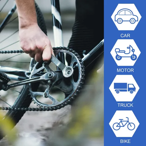 Vista 6 de Savita Kit de bicicleta con núcleo de válvula, núcleo de válvula de acero inoxidable para neumáticos, herramienta de extracción de núcleos