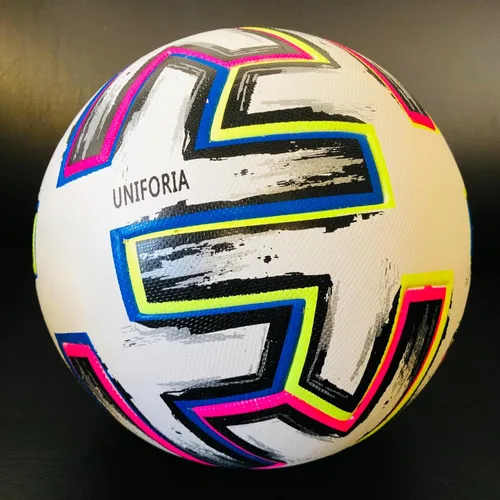 Vista 8 de Balón de fútbol famoso del partido final de la Copa del Mundo Euro 2020, diseño de 6 paneles de fútbol [tamaño oficial 5] – Perfecto