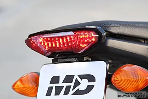 Vista 6 de Luces traseras LED secuenciales integradas Lente de humo para Yamaha FZ-09 15-17 FJ-09 19-20 Tracer 900 2014-2016