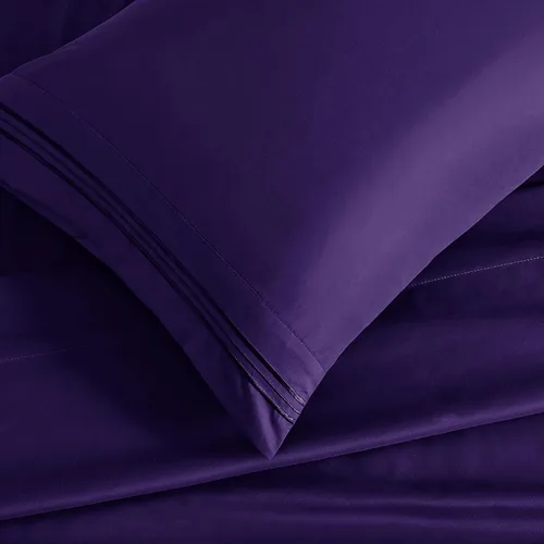 Vista 52 de Manyshofu Juego de sábanas de tamaño individual con bolsillos extra profundos, sábanas y fundas de almohada de 1800 hilos de lujo para hotel, juego
