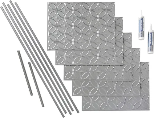 Vista 10 de FASÄDE Kit de anillos decorativos de vinilo para salpicaduras de 15 pies cuadrados en cobre pulido