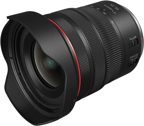 Vista 3 de Canon RF14-35mm F4 L USM, lente de gran angular con zoom, compatible con cámaras sin espejo de la serie EOS R, negro