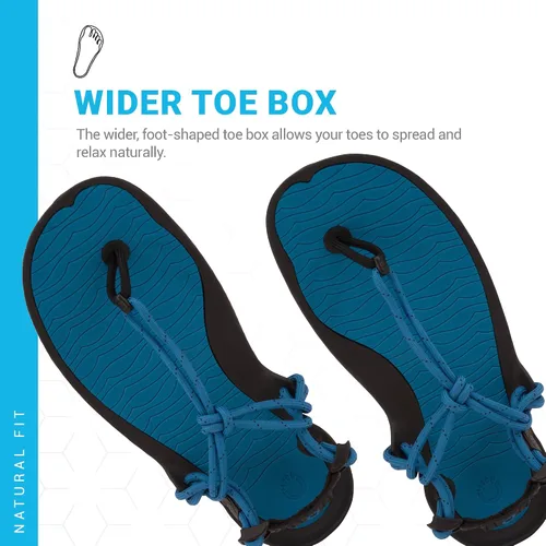 Vista 2 de Xero Shoes Sandalias de playa descalzas para hombre Aqua Cloud Sandalias de agua y senderismo para hombres Sandalias deportivas minimalistas