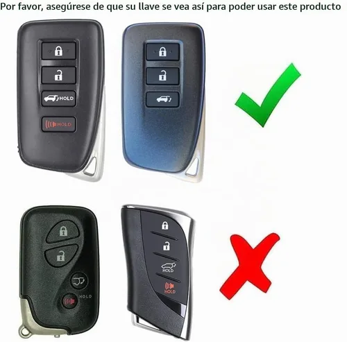 Vista 10 de iJDMTOY - Funda de plástico duro para llavero Lexus ES/is/GS/RC/NX/RX/LX Negro