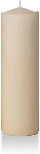 Vista 127 de Yummi - Velas redondas de pilar blancas de 3 pulgadas x 4 pulgadas, 3 por paquete