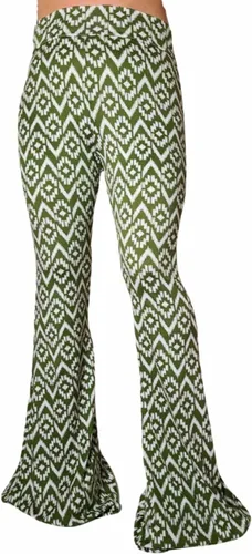 Vista 92 de ShopMyTrend - Pantalones de yoga largos con piernas anchas y acampanadas estilo palazzo, con cintura alta, para mujer