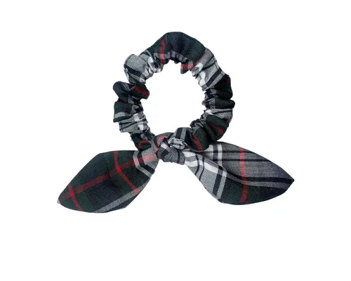 Vista 10 de Back to School/Uniform Plaid Scrunchie bunny ear Bowknot/School Uniform Plaid/Ponytail Bow Scrunchie/Plaid Accessories (Plaid 42-Bernards)