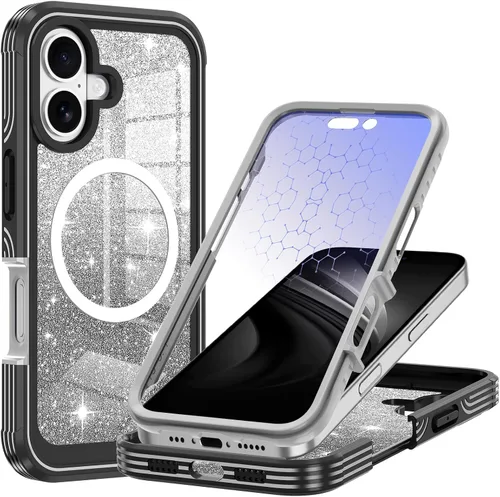 Vista 11 de Hekodonk Funda para iPhone 15 Pro Max, compatible con Magsafe [protector de pantalla de vidrio templado integrado y protección de lente de cámara]