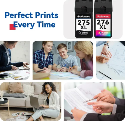 Vista 6 de Cartucho de tinta de repuesto 275XL 276XL para Canon PG-275 PG275 275 y 276 CL-276 CL276 XL de alto rendimiento para impresoras TR4720 TR4700 TR4722
