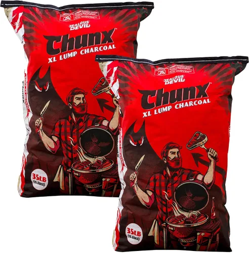 Vista 12 de Jealous Devil Chunx XL Lump Charcoal, 100% All Natural BBQ Hardwood