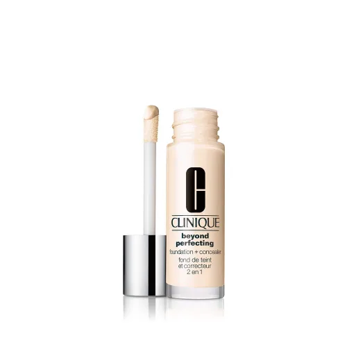 Vista 11 de Clinique Beyond Perfecting Lightweight Liquid Foundation + Concealer For Dry Combination to Oily Skin Types Full Coverage + Natural Matte Finish
